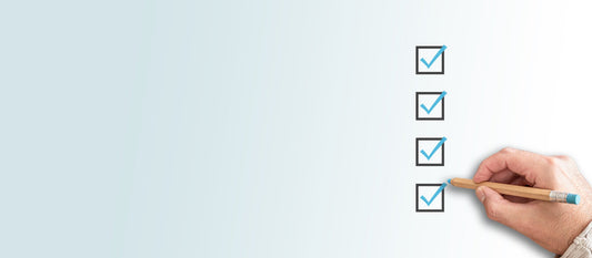 Person checking things off a checklist